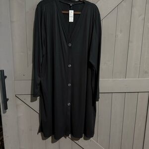 NWT Lane Bryant 26/28 Black Button-Up Cardigan
